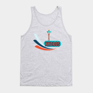 Hydroplanes and Space Needle. Seattle Summer Style Tank Top